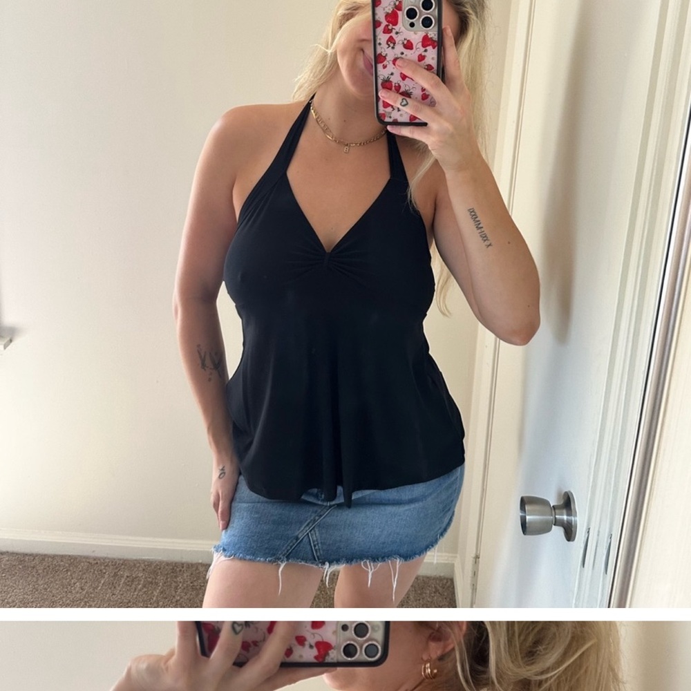 Black Halter Top